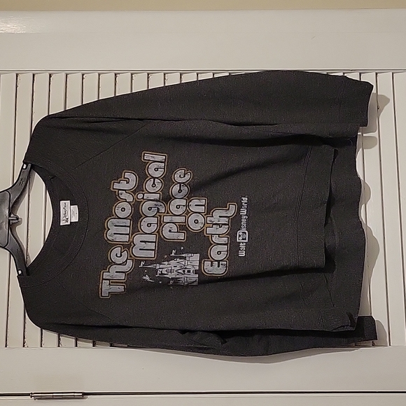 NWOT Disney Parks Most Magical Place On Earth Castle Sweater sz Large - Picture 1 of 3